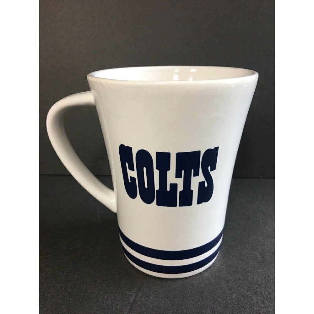 Indianapolis Colts Coffee Mug Sculpted Embossed NFL 18oz Game Time